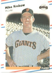 1988 Fleer Baseball Cards      085      Mike Krukow